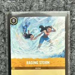 Disney Lorcana Winterspell Raging Storm 28/204 Super Rare NM - Image 3