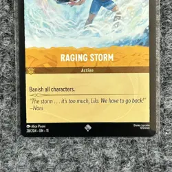 Disney Lorcana Winterspell Raging Storm 28/204 Super Rare NM - Image 4