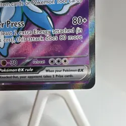 Pokemon Jellicent ex 160/086 SV White Flare Ultra Rare Full Art Holo EX Card - Image 5