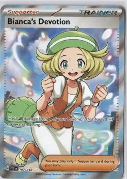 Bianca's Devotion 197/162 Full Art Ultra Rare Temporal Forces Pokemon Card - Image 1