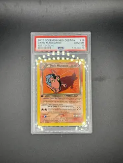 Pokemon Cards: 1st Edition Neo Destiny Rare: Dark Magcargo 18/105: PSA 10 - Image 1