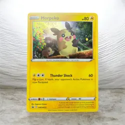 Pokemon Morpeko SWSH012 Sword & Shield Promo Holo Basic 80 HP TCG Card - Image 1