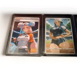 Lot Bundle Of 7 Custom Waifu Anime Pokemon Style Cards - Image 3