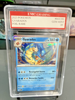 GYARADOS HOLO FOIL 2025 Pokemon RARE #130/165 Card GRADED 10 MINT - Image 1