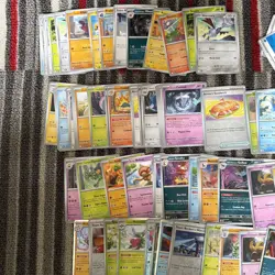 Obsidian Flames Bulk circa 80/90 Cards. Inc. Holos - Image 4