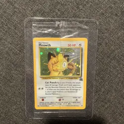 RARE Pokemon Meowth Holo Black Star Promo #10 Gameboy Exclusive, Factory Sealed - Image 3