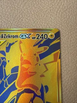 2021 POKEMON SM BLACK STAR PROMO SM248 FULL ART/PIKACHU & ZEKROM GX - Image 3