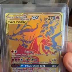 Reshiram & Charizard GX Tag Team 2016-19 Pokemon SM Black Star Promos #SM247 🔥 - Image 2