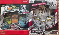 Pokemon TCG Scarlet & Violet Black Bolt & White Flare Binder & Poster Box - Image 1