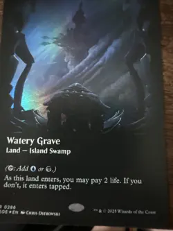 Magic the Gathering Edge of Eternities Watery Grave Borderless Foil Card 0286 - Image 1