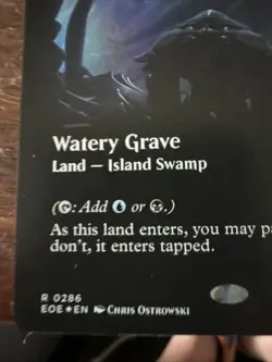 Magic the Gathering Edge of Eternities Watery Grave Borderless Foil Card 0286 - Image 2