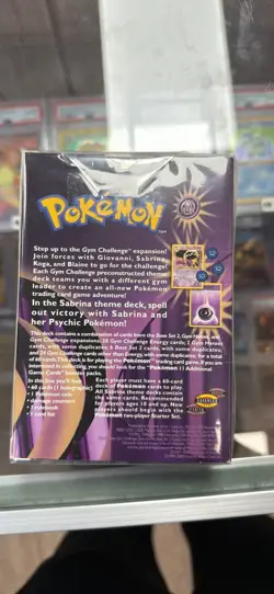 Pokemon Gym Challenge Sabrina Theme Deck Sealed Wizards of the Coast 1999 - Image 2