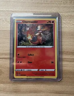 Charmander Pokemon SWSH092 Black Star Promo with HD Swirl, Tail Flame Placement - Image 1