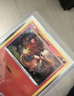 Charmander Pokemon SWSH092 Black Star Promo with HD Swirl, Tail Flame Placement - Image 3