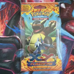 XY FLASHFIRE -Sleeved Booster Pack-Sealed- Pokemon TCG-Kangaskhan Art! - Image 1