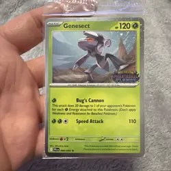Genesect Cosmos Holo Exclusive Pokemon Phantasmal Flames Stamped 008/094 Sealed - Image 1