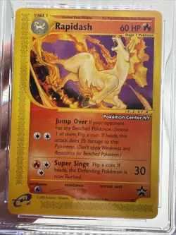 CGC 10 GEM MINT Rapidash 2002 Black Star Promo 51 Pokemon TCG POKEMON CENTER NY - Image 3