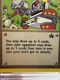 2000 POKEMON PROMO BLACK STAR POKEMON LEAGUE 16 COMPUTER ERROR CGC 10 - Image 4