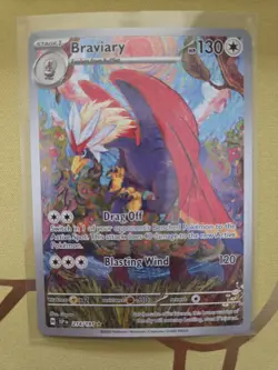 Pokemon TCG Braviary 214/191 Illustration Rare Surging Sparks NM - Image 1