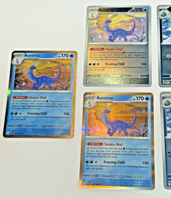 Pokemon Amaura 023/088 & Aurorus 024/088 REVERSE HOLO Lot of 5 Perfect Order NM - Image 2