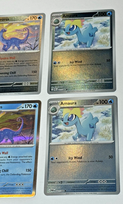Pokemon Amaura 023/088 & Aurorus 024/088 REVERSE HOLO Lot of 5 Perfect Order NM - Image 4