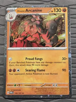 Hisuian Arcanine 100/167 *Cosmos Holo* - Twilight Masquerade Holo Rare Pokemon - Image 1