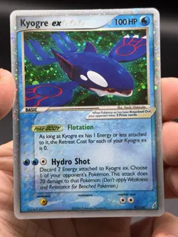 Kyogre ex Holo Ultra Rare 95/100 Crystal Guardians Pokemon English LP - Image 3