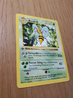 Pokemon Beedrill 1st Edition Base Set Shadowless Vintage - Wotc - Image 2