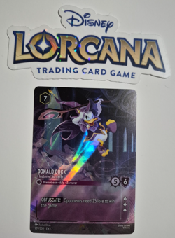 Disney Lorcana Archazia's Island Enchanted Donald Duck Flustered Sorcerer Rare - Image 1
