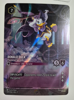 Disney Lorcana Archazia's Island Enchanted Donald Duck Flustered Sorcerer Rare - Image 2