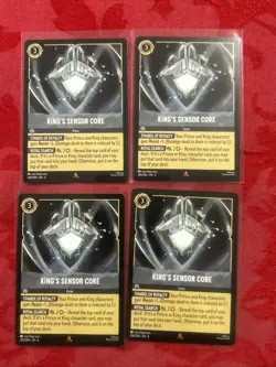 4x Disney Lorcana Azurite Sea - King's Sensor Core | 200/204 | NM | Rare x4 - Image 1
