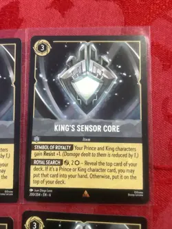 4x Disney Lorcana Azurite Sea - King's Sensor Core | 200/204 | NM | Rare x4 - Image 2