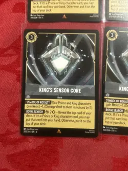 4x Disney Lorcana Azurite Sea - King's Sensor Core | 200/204 | NM | Rare x4 - Image 4
