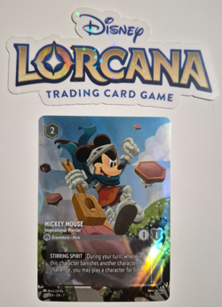 Disney Lorcana Archazia's Island Enchanted Mickey Inspirational Warrior Rare - Image 1