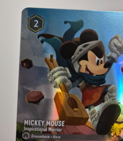 Disney Lorcana Archazia's Island Enchanted Mickey Inspirational Warrior Rare - Image 5