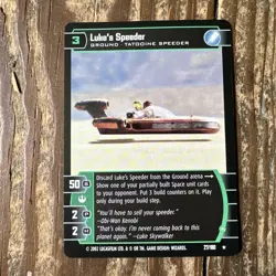 Star Wars TCG Luke's Speeder Ground Card - Tatooine Speeder - Image 1