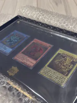 Yugioh Stainless Egyptian God Cards TCG 25th Anniversary Commemorative Steel JP - Image 1