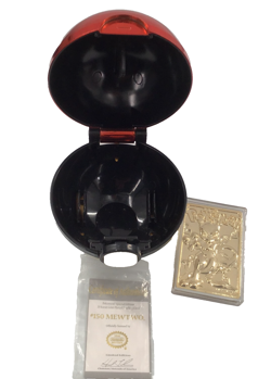 Limited Edition Pokemon 23K Gold Plated Trading Card and Ball, Mewtwo, COA - Image 1