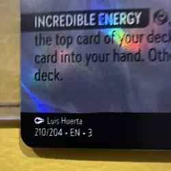 Disney Lorcana The Sorcerer's Hat Item ENCHANTED Card 210/204 Luis Huerta - Image 2