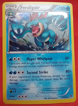Pokemon FERALIGATR 17/119 RARE HOLOFOIL MINT CARD XY PHANTOM FORCES #P3 - Image 2