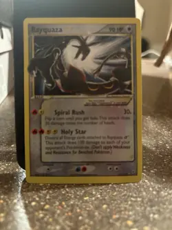 Rayquaza Star 107/107 EX Deoxys Ultra Rare Pokemon Card 90 HP Spiral Rush - Image 2