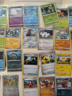 100 Pokemon TCG Sleeved Card Lot All Cards Shown Holo Common + Great Deal - Image 3