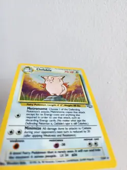 Pokemon TCG Clefable Holo Unlimited Rare Card Jungle Base Set - Image 5