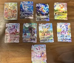 Pokemon Eeveelution VMAX Alt Art Secret Rare Bundle Evolving Skies + Promos - NM - Image 1