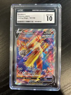 Pokemon Blaziken V Holo #161/198 Ultra Rare Chilling Reign 2021- CGC 10 Gem Mint - Image 1