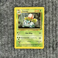 Vintage Pokemon Base Set Ivysaur 30/102 Uncommon Very Good - Image 1
