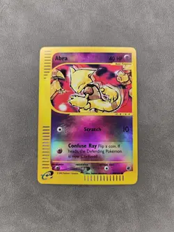 Pokemon TCG Abra 93/165 Reverse Holo Common Expedition Base Set - LP - Image 1