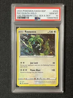 Pokemon TCG Rayquaza SWSH029 Cosmos Holo Black Star Promo GEM MINT PSA 10 - Image 1