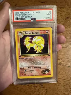Pokemon 1st Edition Gym Challenge Brock's Ninetails Holo Rare 3/132 PSA 9 - MINT - Image 3