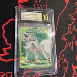 CGC 10 Pristine Marumiya Lycanroc #15 Holo Sticker - Pokemon - SHIPS FAST - Image 3